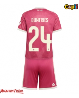Real Madrid Denzel Dumfries #24 Echipament de Fotbal Replică 2026-27 Copii Treilea (+ Șorturi)